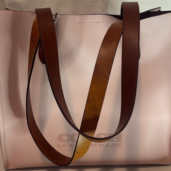Coach Light Pink Leather Tote - Picture 8 of 9